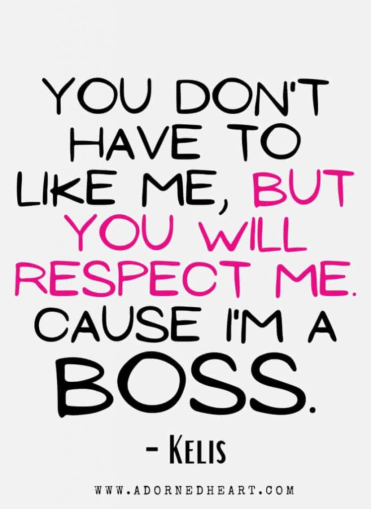 Boss lady attitude quote