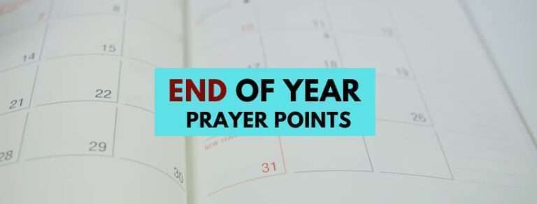43 End of Year Prayer Points + Scriptures - ADORNED HEART